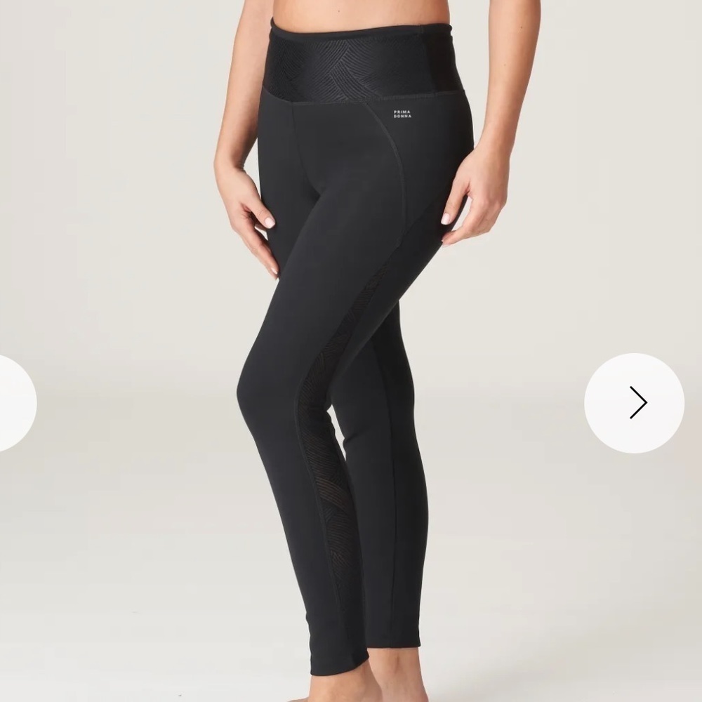 Prima Donna Sport Leggings Womens XS/S Black High Waist Compression Full Length